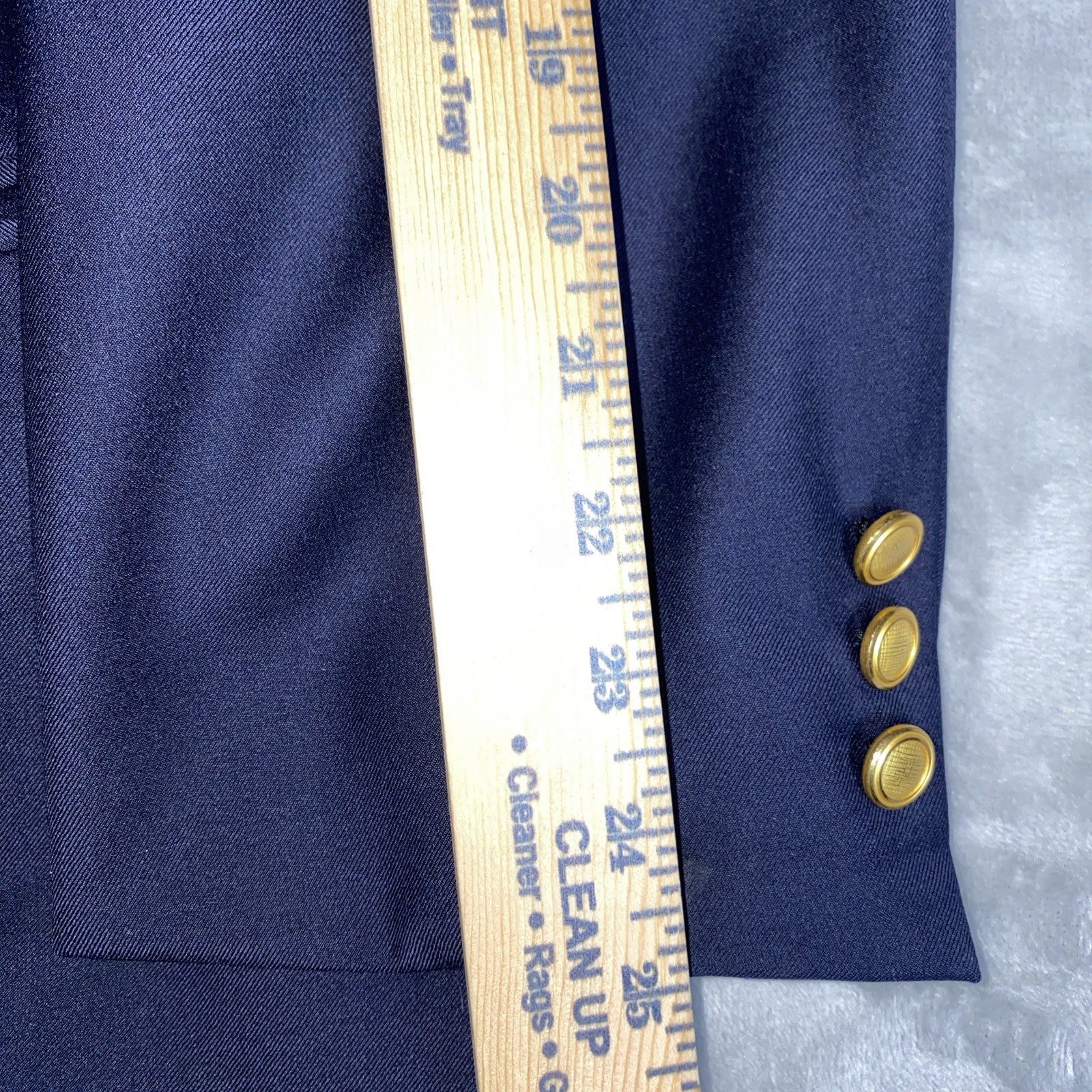 Vintage Canali Men’s EU58/US48L Navy Double Breasted Blazer Gold Buttons Italy