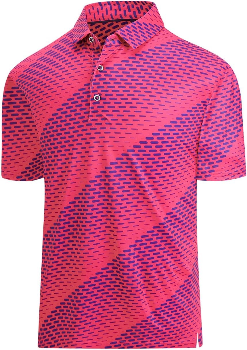 Men’s Dry Fit Golf Polo Shirt – Moisture Wicking Performance Short Sleeve Tee