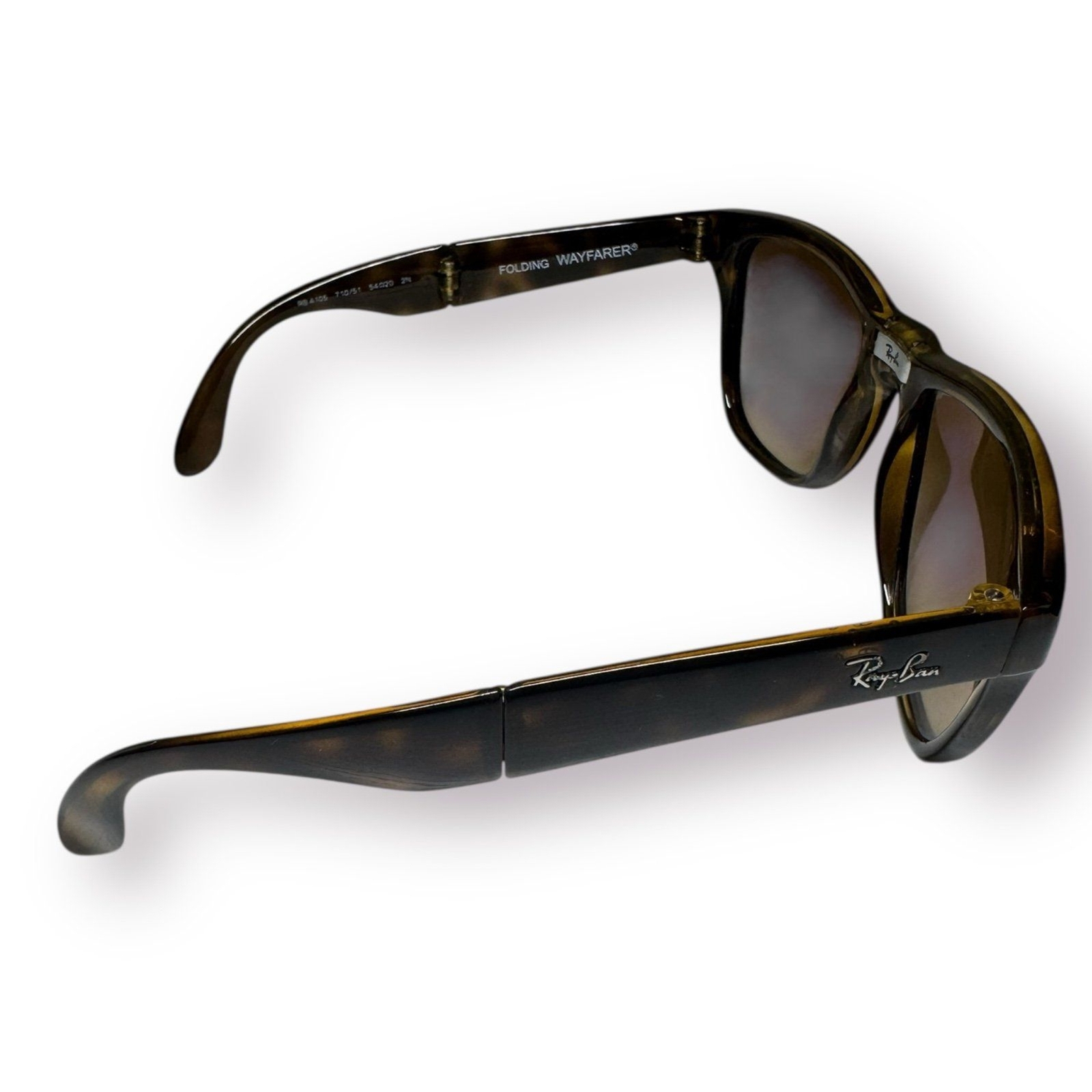 Ray-Ban RB4105 Wayfarer Folding Classic Sunglasses Polished Light Havana 710/51