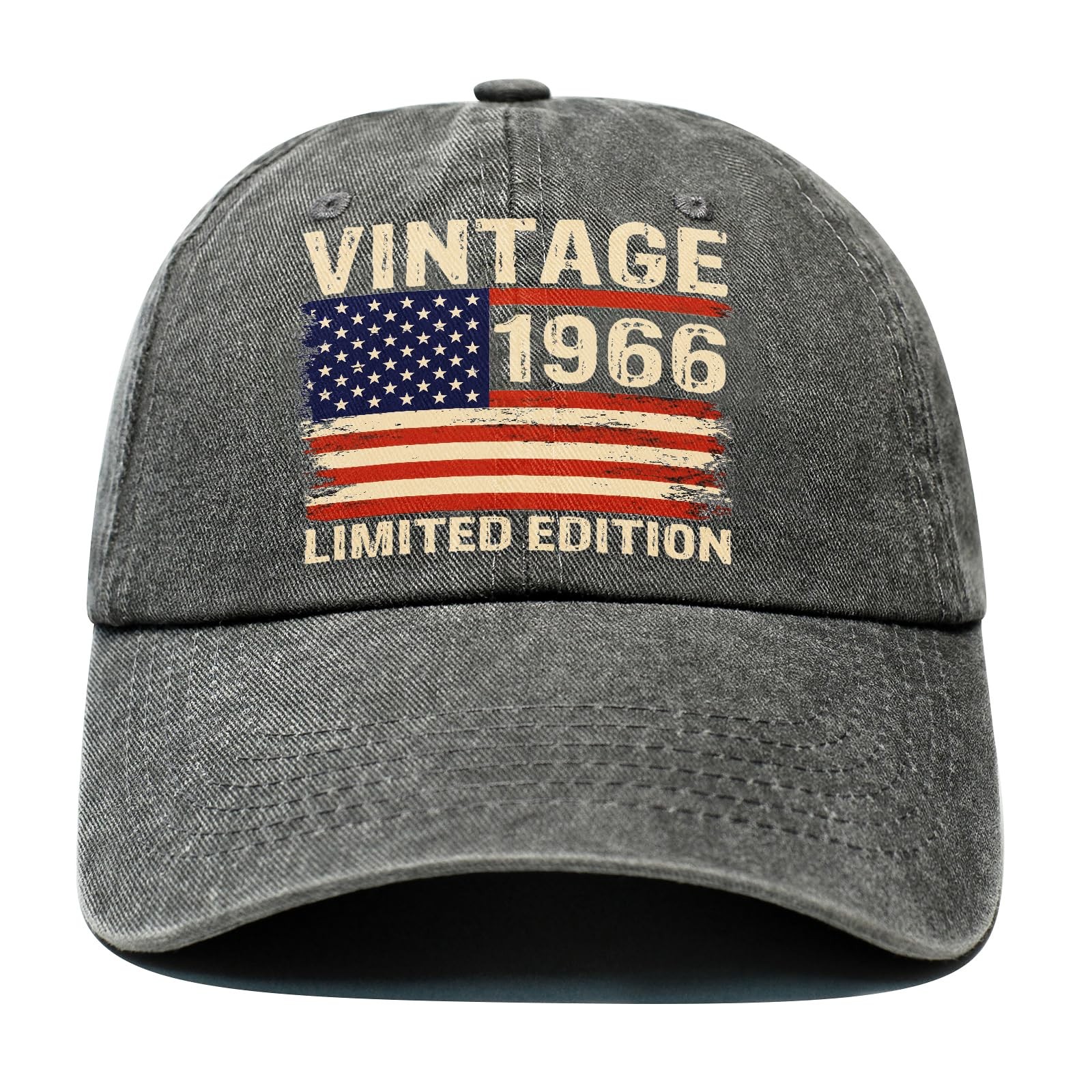 60th Birthday Gifts for Men 1966 60 Year Old Man One Size-Large, Dark Grey