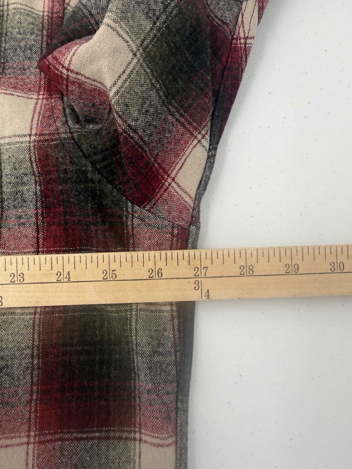 VTG Pendleton Western Wear Pearl Snap Wool Plaid Flannel Shirt Sz XL Cowboy