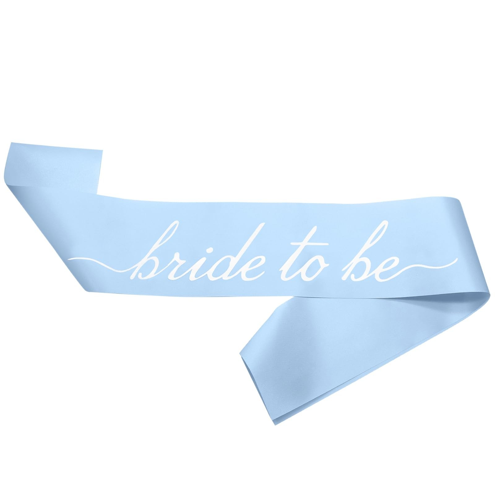 MILVOWOC Blue Bride to Be Sash in Soft Satin, Bachelorette Party Wearable, Br…