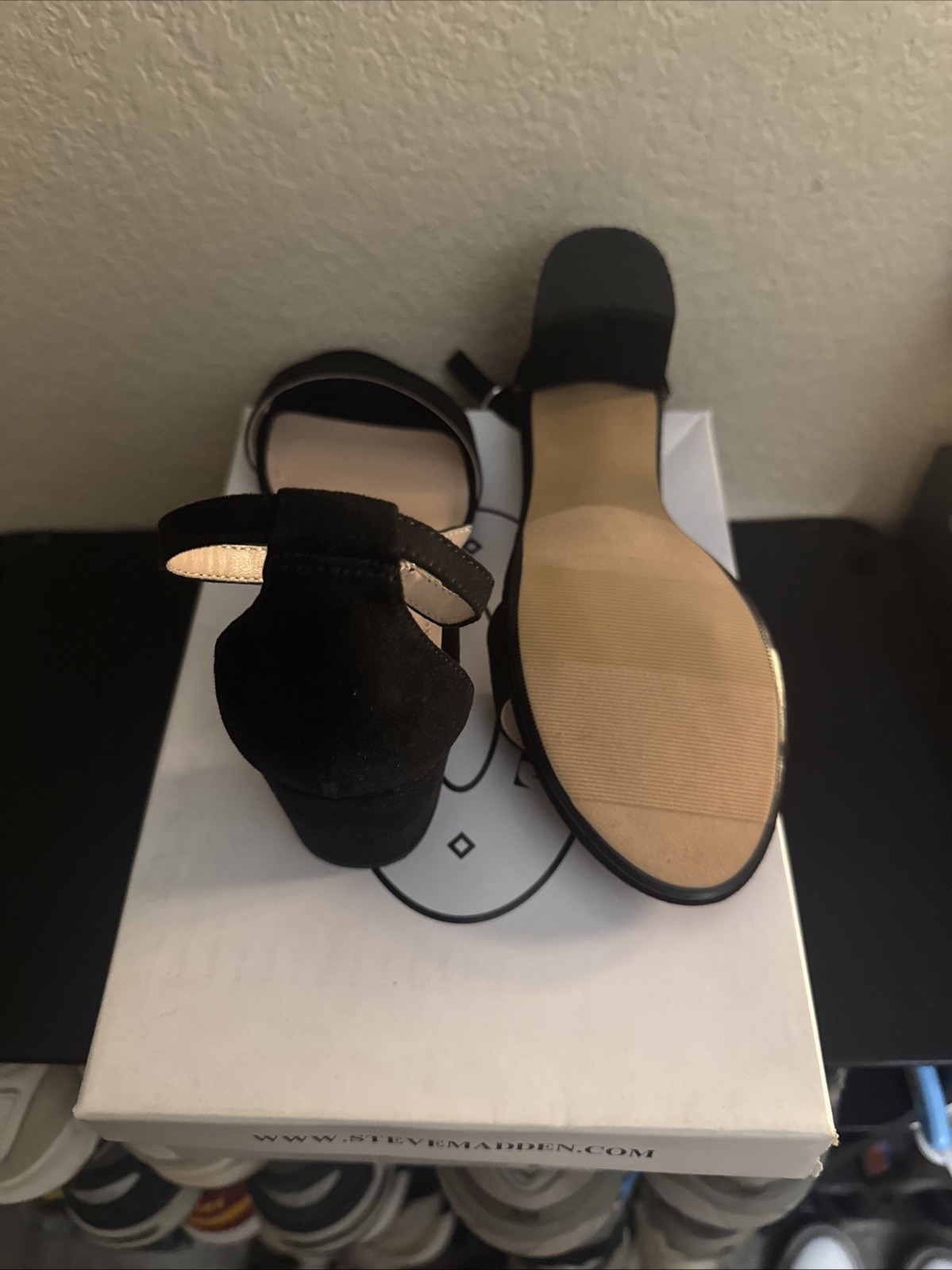 JCarrson Black Ankle Strap Sandal/Heel Women’s (size 5)