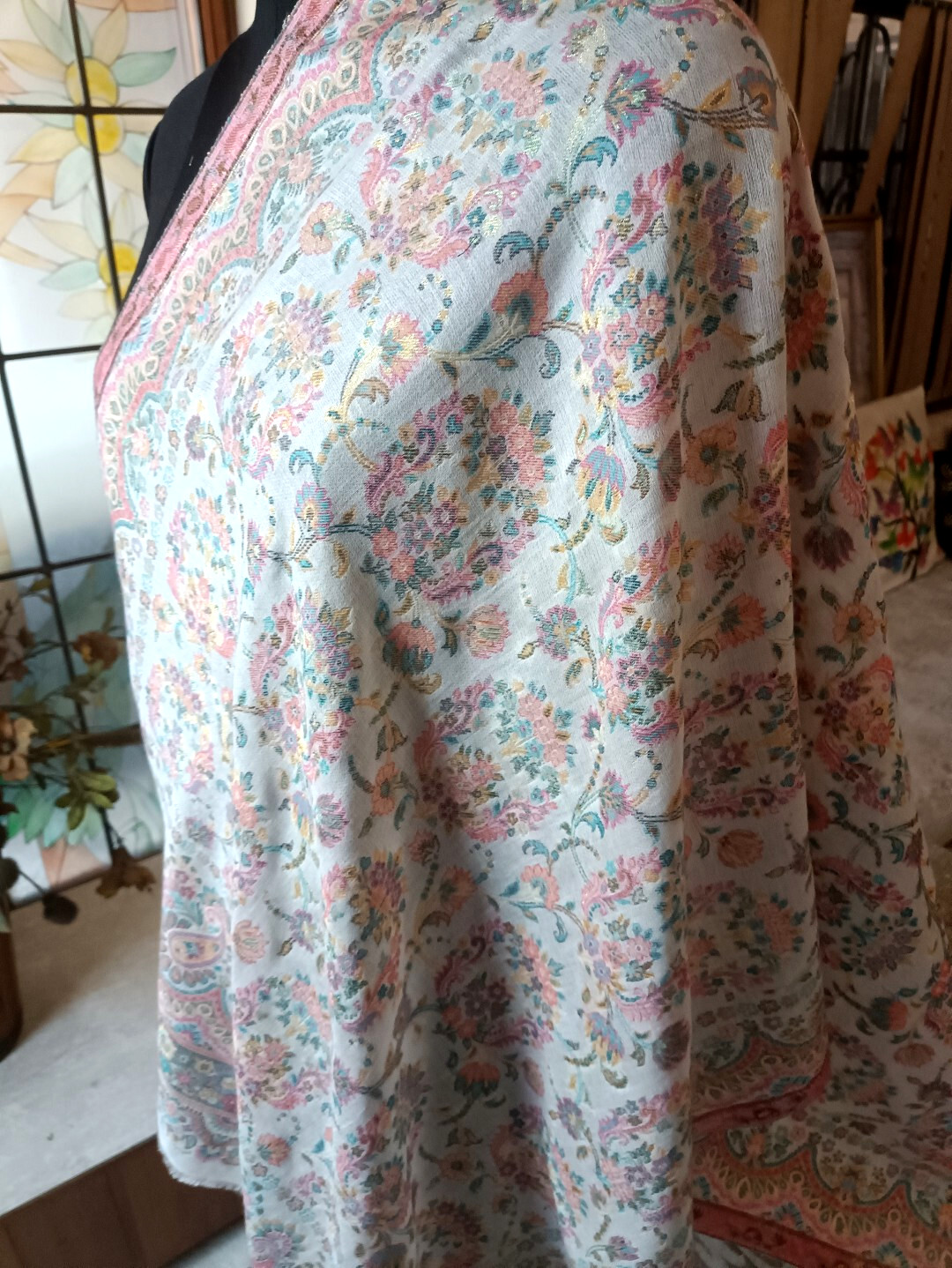 100% Silk Zari PASHMINA JAMAWAR Kani JAMAVAR SHAWL DESIGNER ~12 DESIGN CHOICE