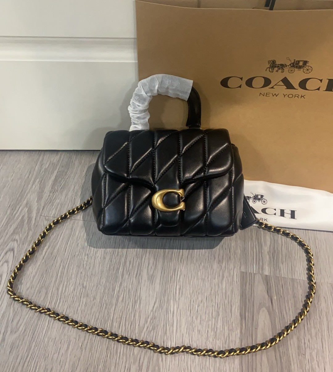 NEW COACH Tabby Fashion Women’s Satchel Bag Black CCC12