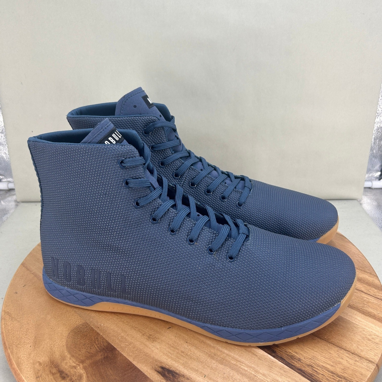 NOBULL High Top Trainer Deep Blue Gum Sole Mens Size 18 Cross Training