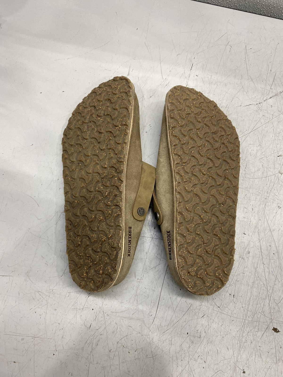 Birkenstock Lutry Premium Suede Gray Taupe Men’s Size 12