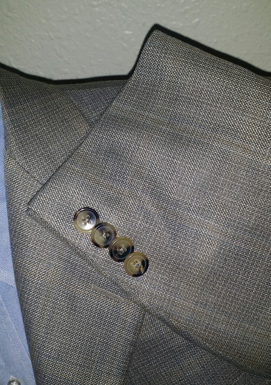 Corneliani 40R SILK WOOL sheen Hopsack Brown Blue Blazer Sport Coat Jacket 52