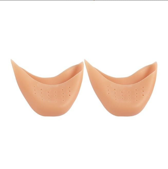 1 Pair Soft Silicone Gel Pointe Ballet Dance Shoe Toe One Size, Transparent