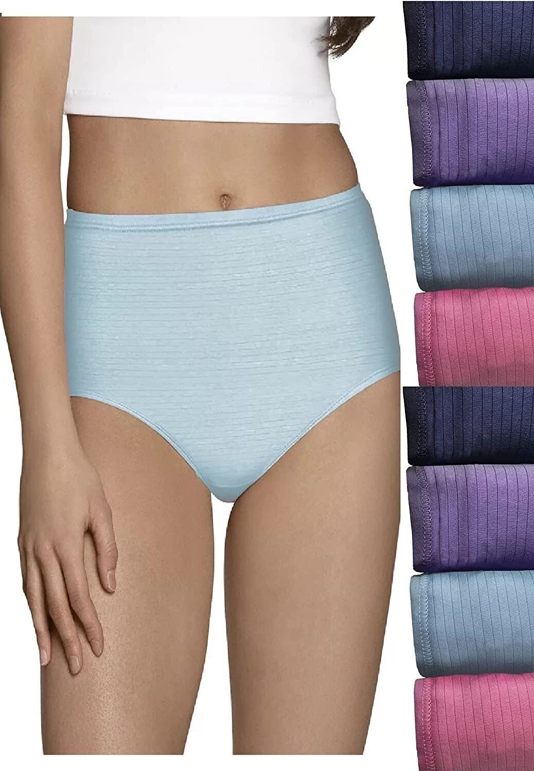 Fruit of the Loom Women’s Underwear Breathable Tag Free Panties, Bikini,…