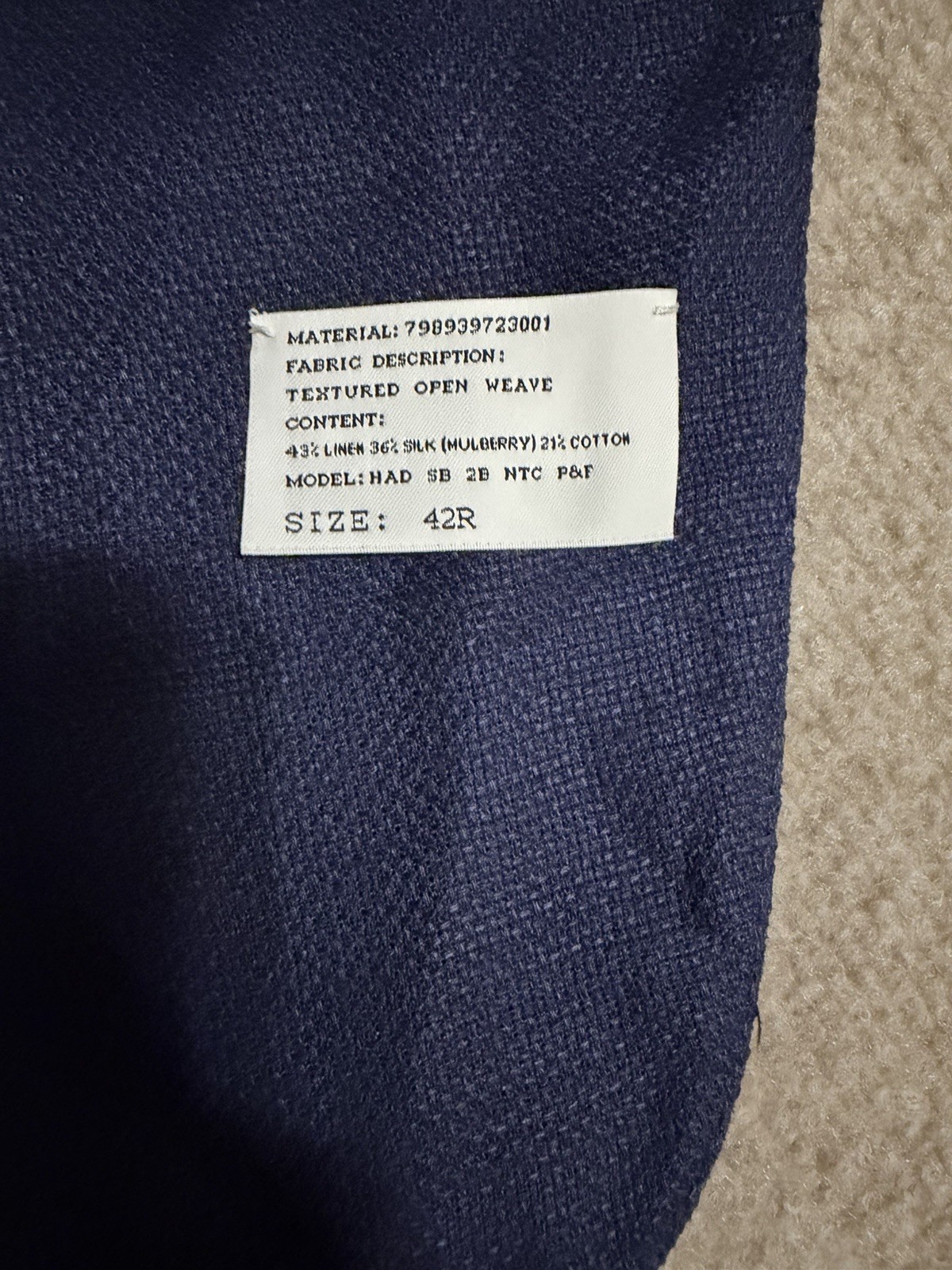 NWT $1995 Ralph Lauren Purple Label Hadley Hand-Tailored Sport Coat 42R ❗️Defect