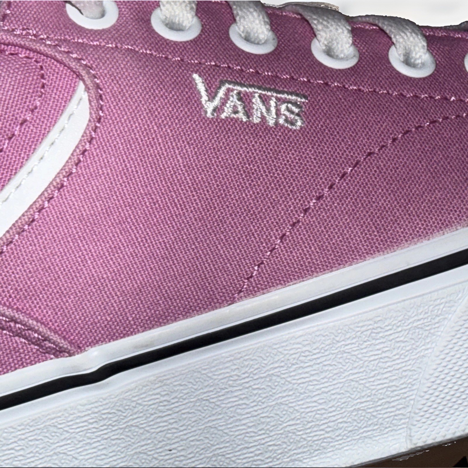 Vans Seldan Platform Honeysuckle Pink Canvas Low Top Skate Shoes Sneakers Size 8