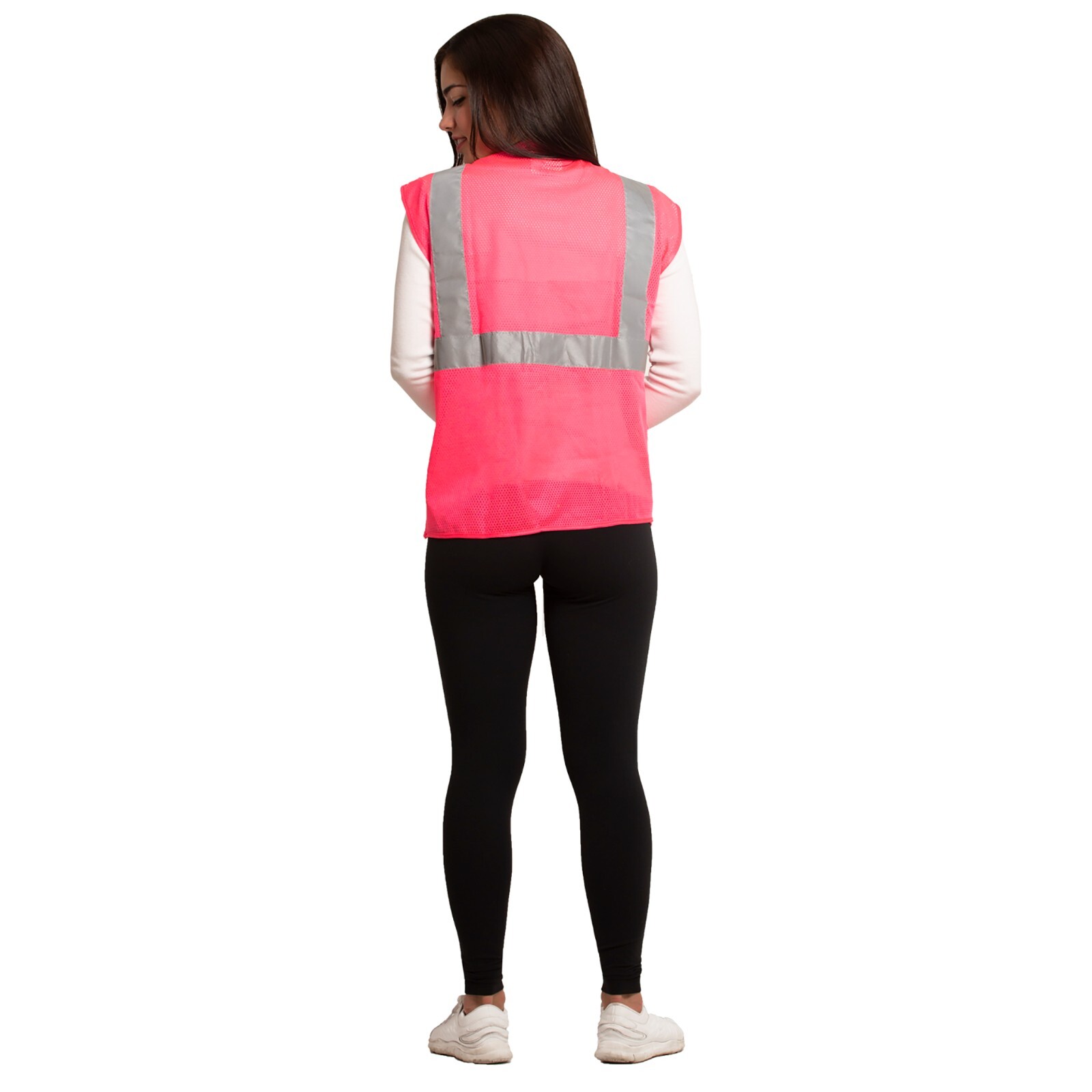 SAFETY VEST PINK Reflective Tape/ High Visibility JORESTECH