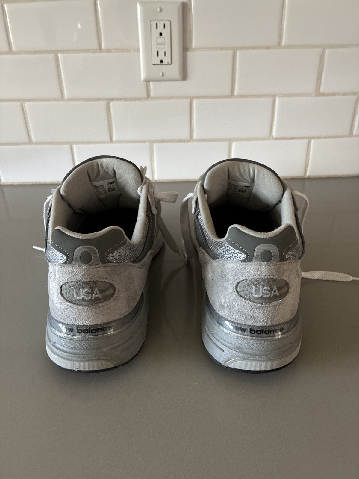 Size 13 – New Balance 993 Gray White