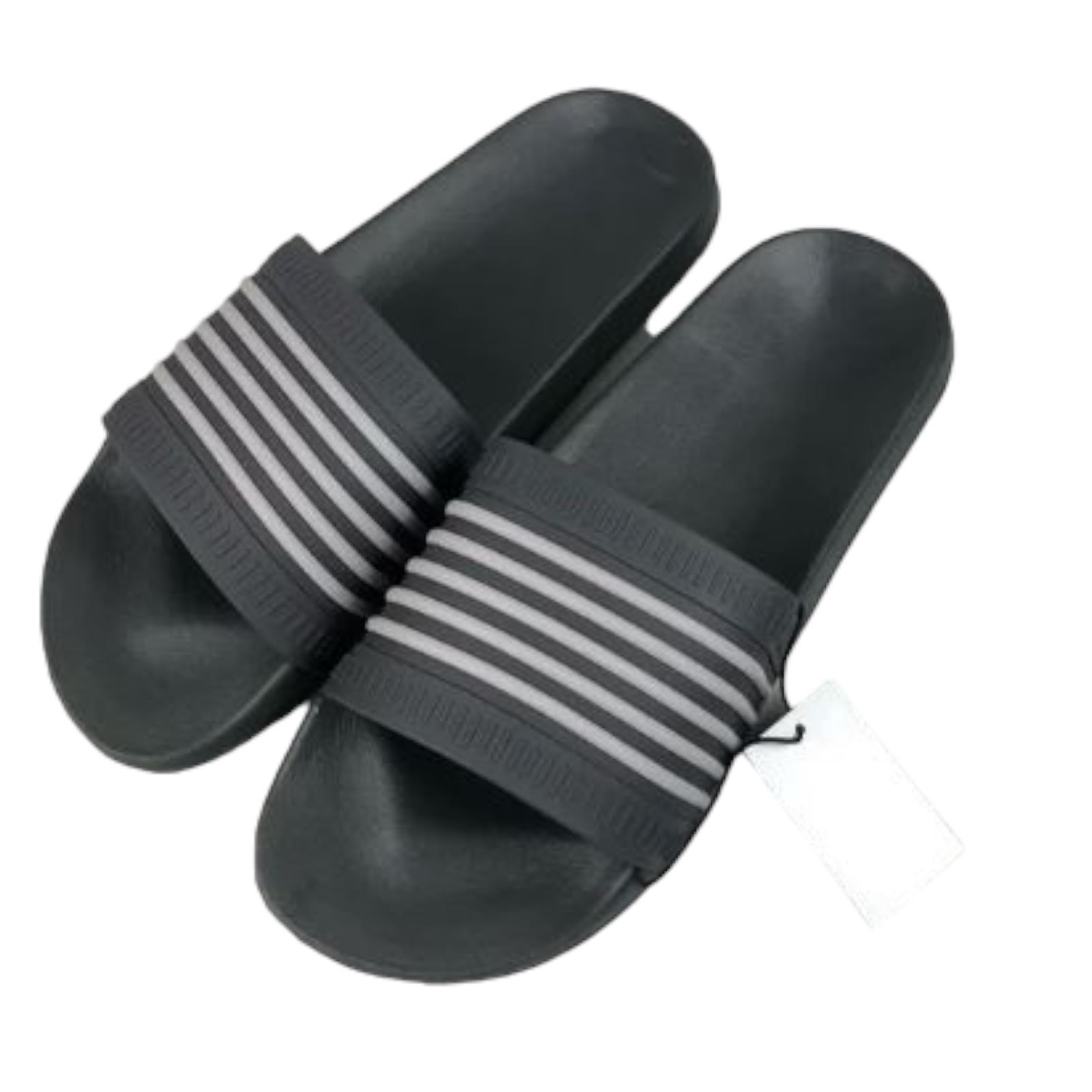 West Loop Mens Waterproof Slide Sandals Shower Shoes Easy Clean Gray M L XL