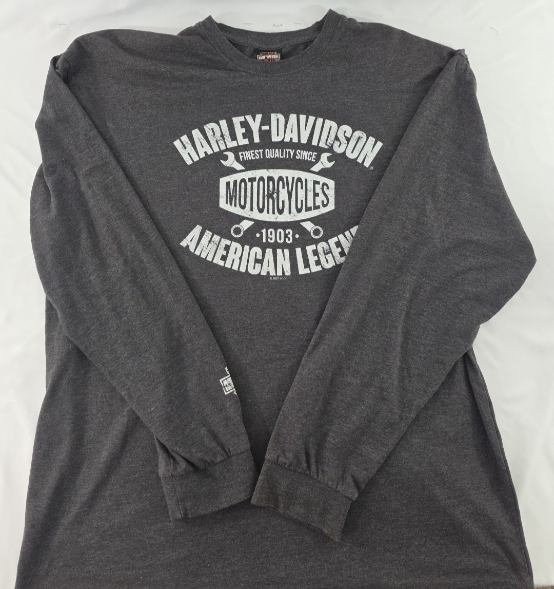 Harley Davidson Long Sleeve 2XL T-Shirt Men’s Silverton CO World’s Highest Store