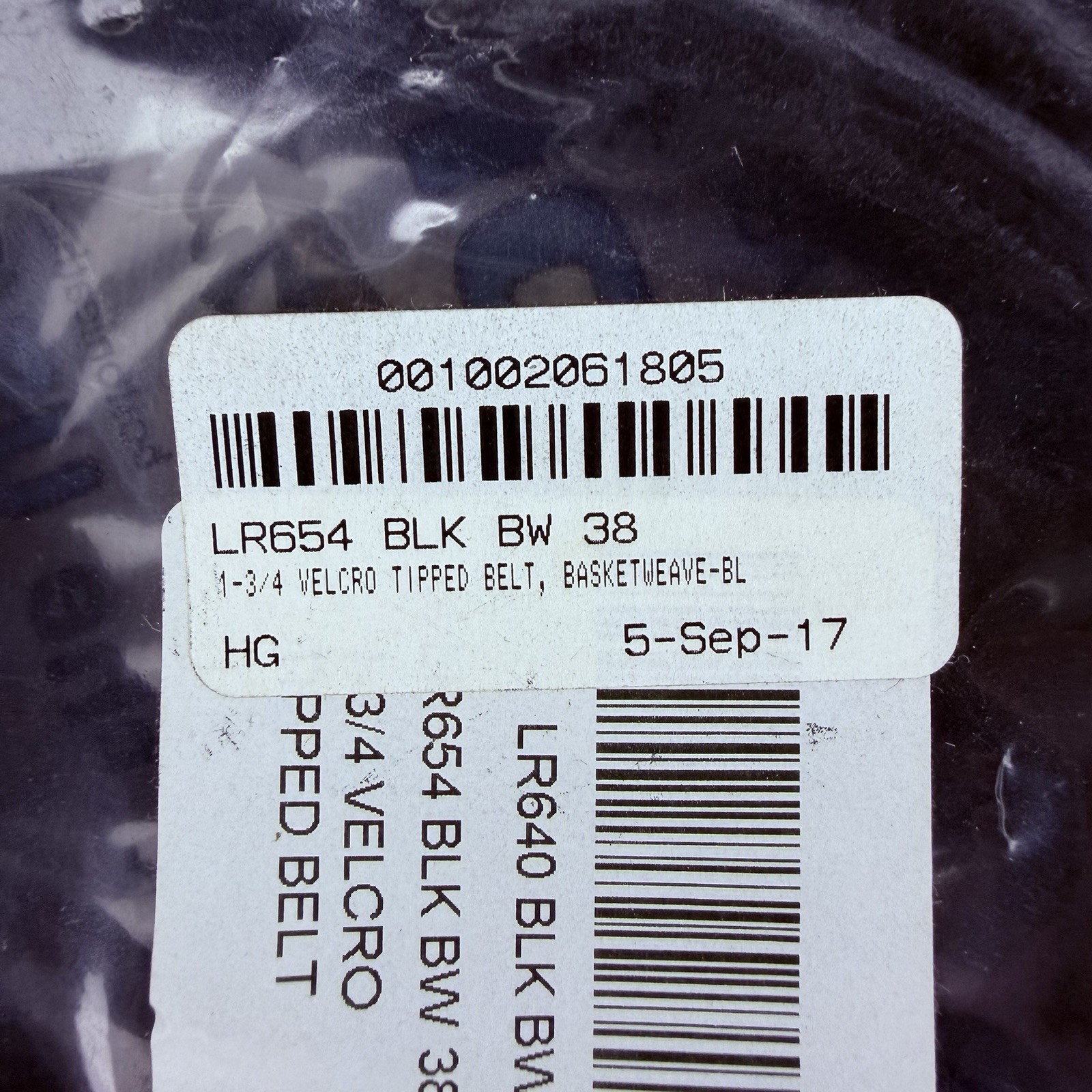 Boston Leather Hook & Loop Duty Belt Size 38″ Basketweave Leather 1.75″ 6635