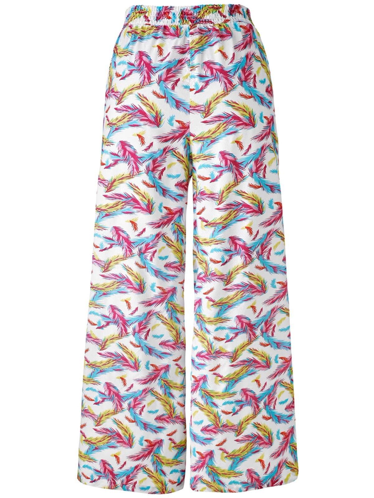 LabelBe Feather print Stretch waist Wide leg trousers UK 16 & 22 L 29”