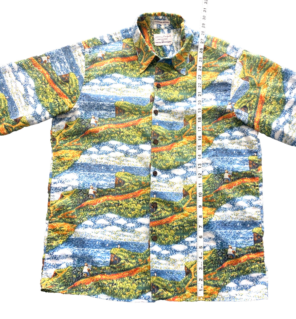 Reyn Spooner Guy Buffet Collaboration Hawaiian Shirt 100% Egyptian Cotton Size M
