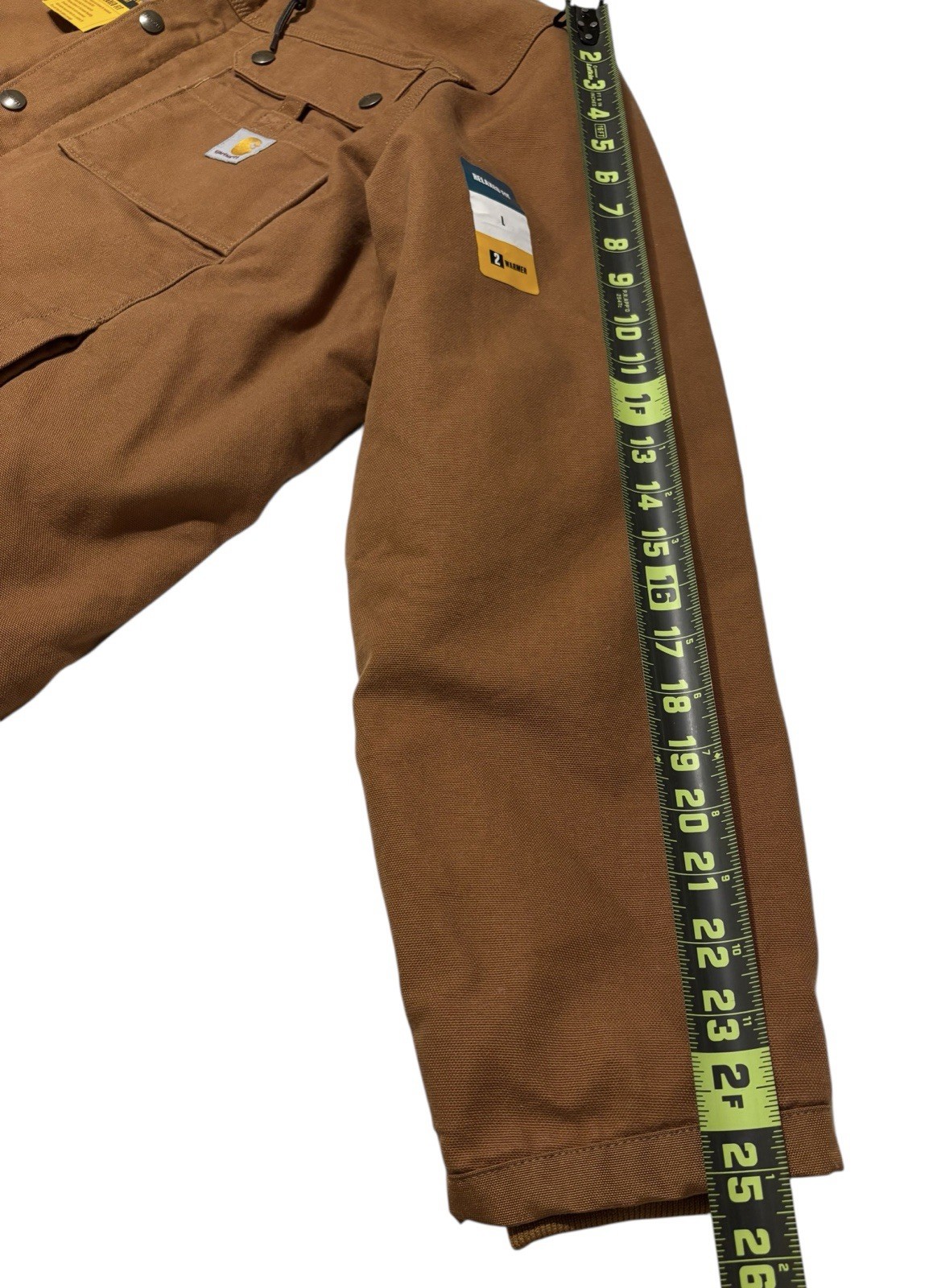 Carhartt Washed Duck Sherpa-Lined Brown Utility Jacket Men’s Size L NWT