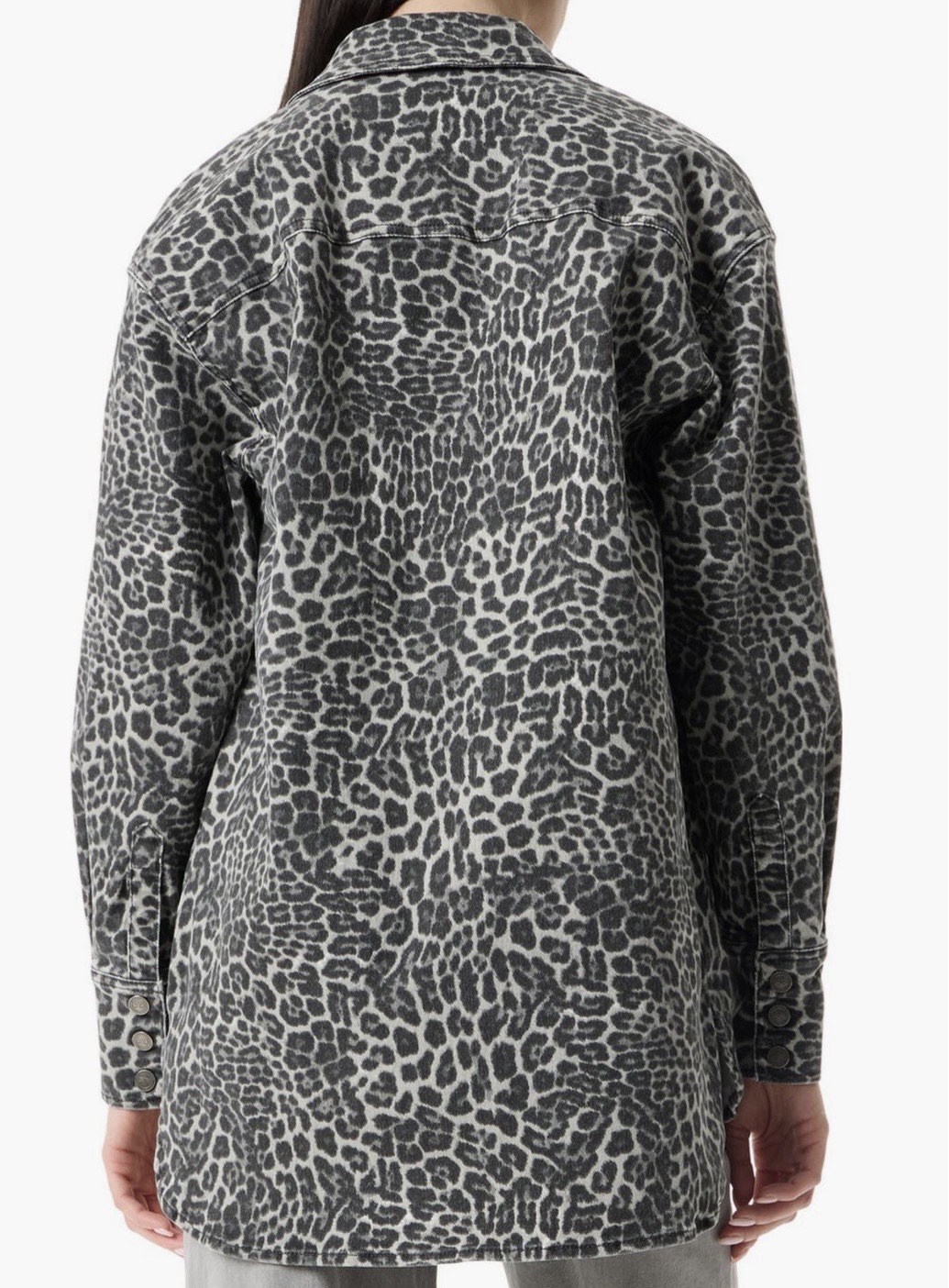 ROBERT RODRIGUEZ ‘SIMONE‘ OVERSIZED BUTTON DOWN SHIRT, LEOPARD, SIZE S, NWT