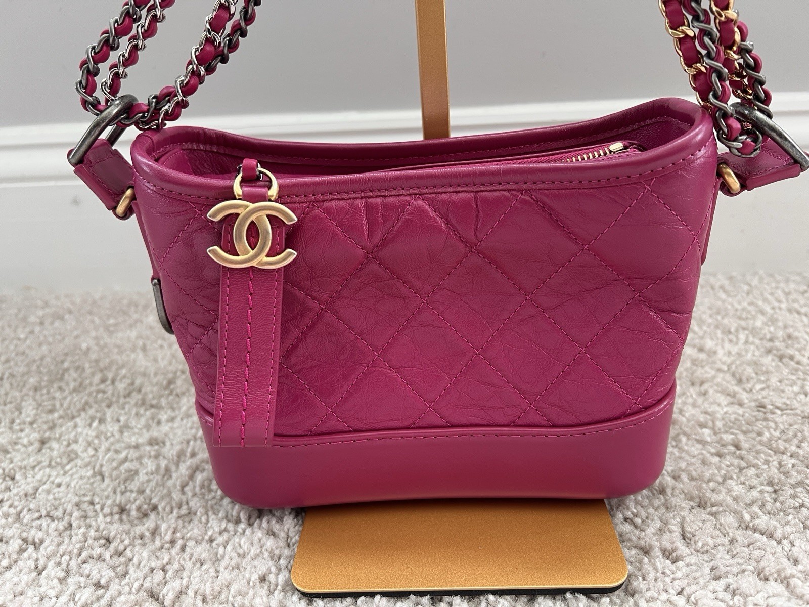 CHANEL Gabrielle Small Lambskin Leather
