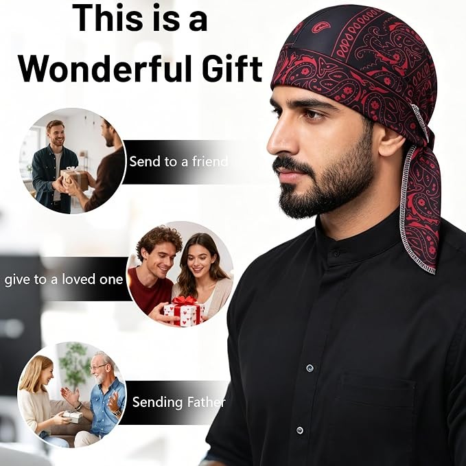 6PCS Paisley Cooling Headscarf Cap elastic cycling sports cap cooling head sc…
