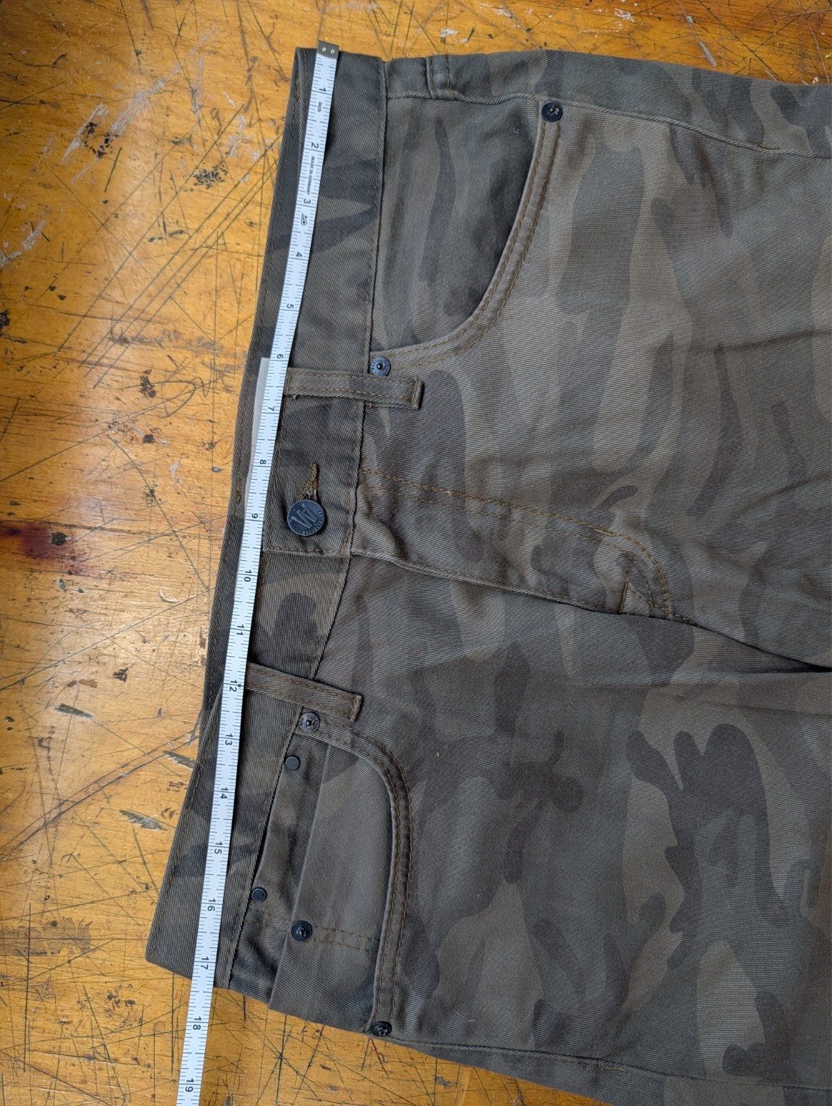Williamsburg Garment Co Grand St 35 Camo Pants USA Made Slim Fit 34×32
