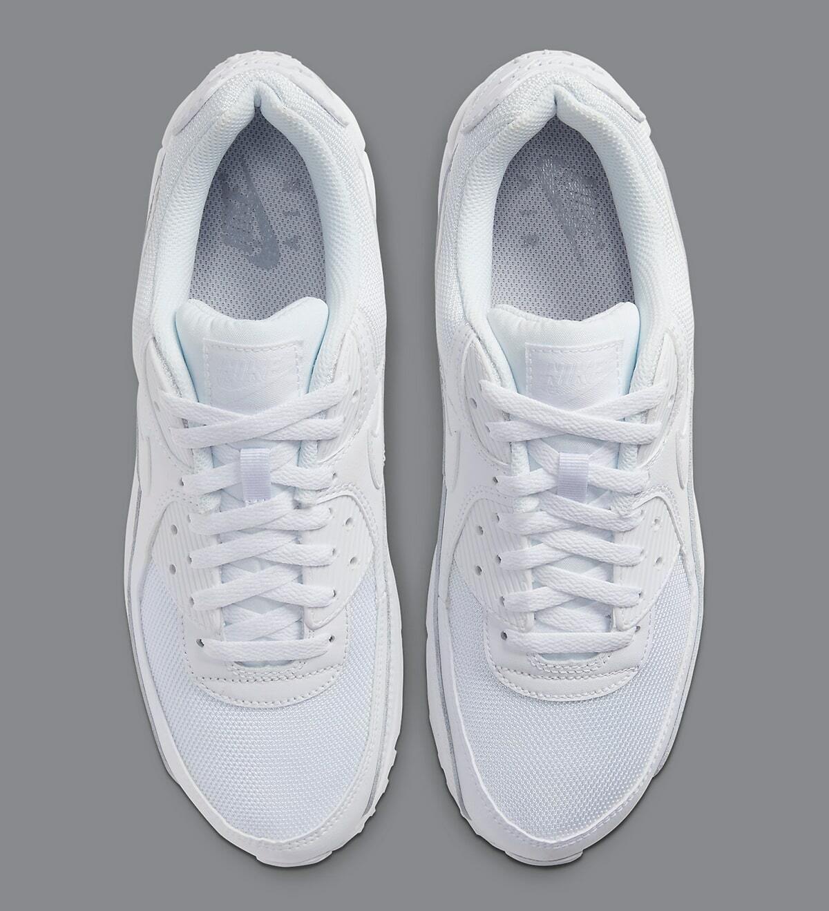 Nike Air Max 90 Triple White Wolf Grey CN8490-100 Men’s Retro OG