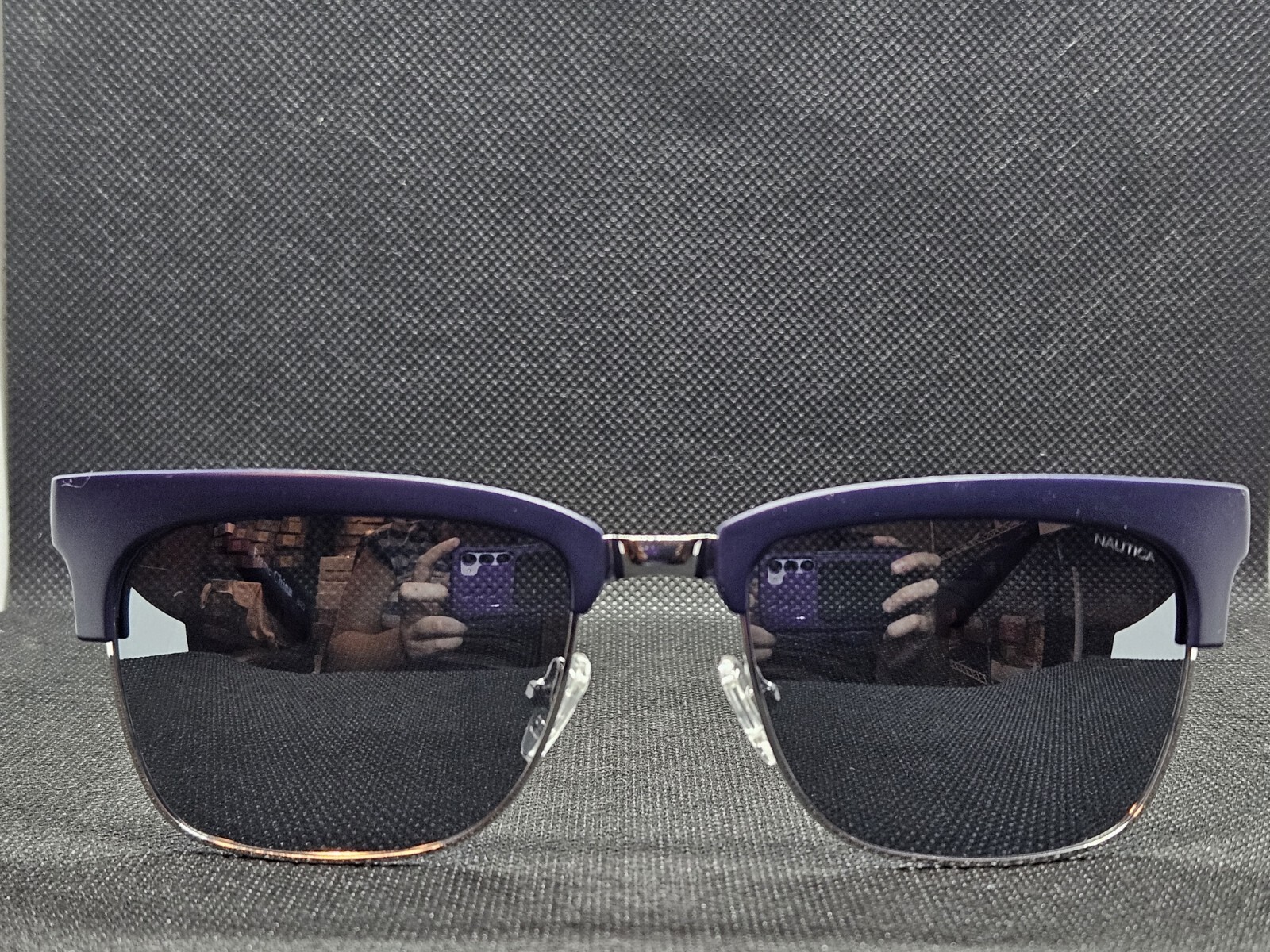 NAUTICA N3631SP 3631 420 Blue Silver 55-19-145 Sunglasses
