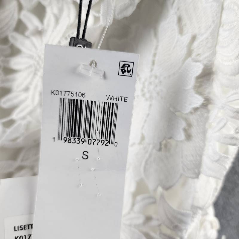 Generation Love Lisette 3D Lace Belted Dress Women’s S White Back Zip Closure