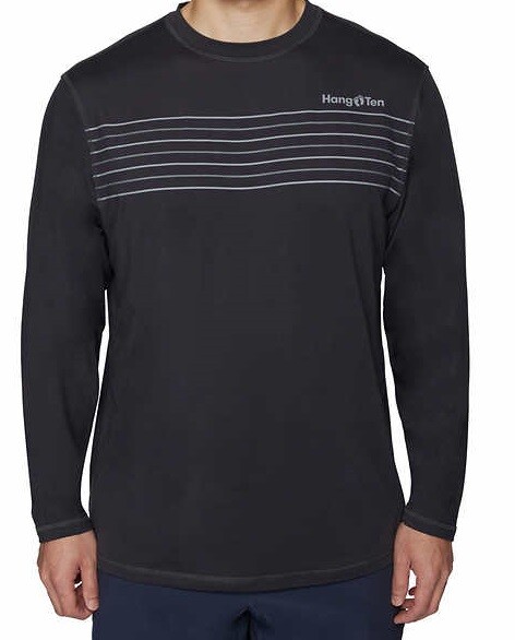 New Hang Ten Men’s Long Sleeve Sun Tee Shirt UPF 50+ Protection Great Gift NWT