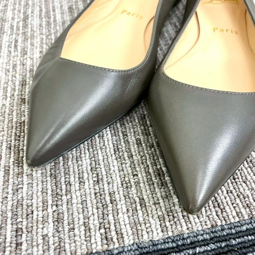 Christian Louboutin Leather Flat Shoes Pumps Size 35.5 (22.5cm) EU 35.5 US 5.5