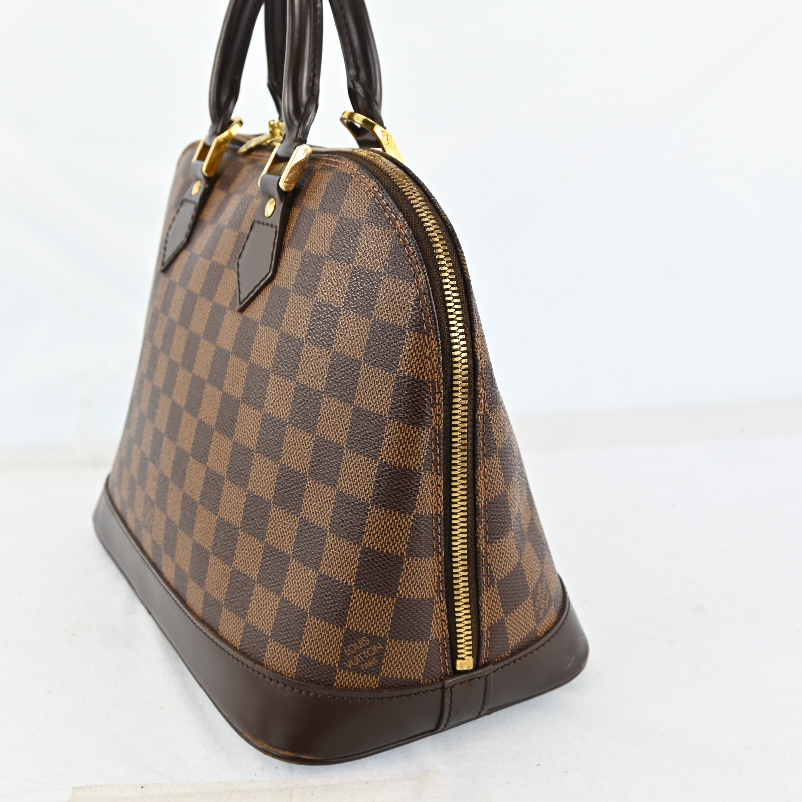 AUTH Louis Vuitton LV Hand Bag N51131 Alma Ebene Damier 4711251 N2785SA803