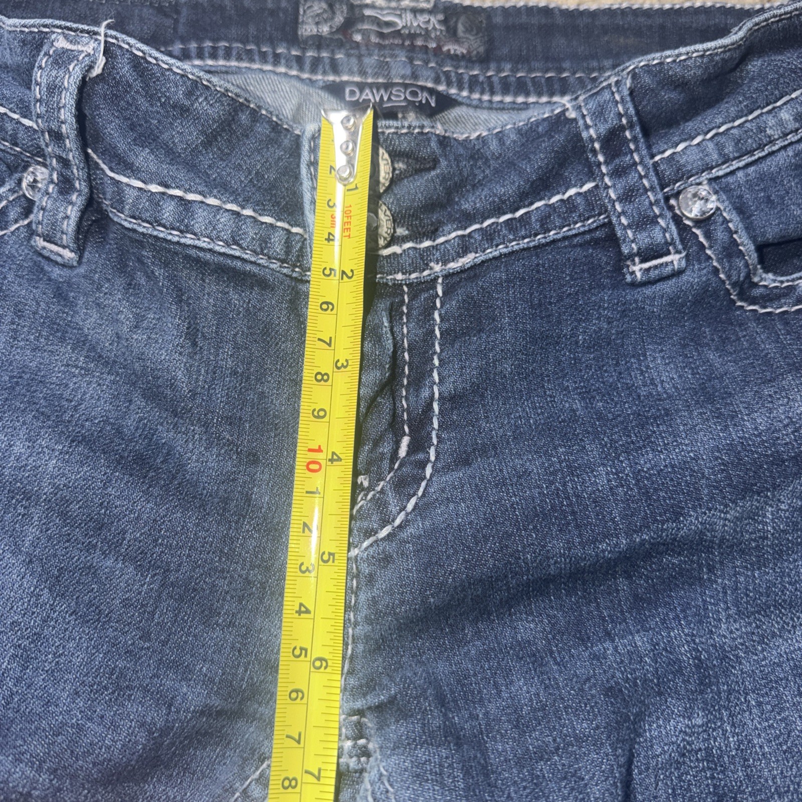 Silver Jeans Dawson Bootcut Jeans Womens 29×32 Dark Wash Stretch Denim