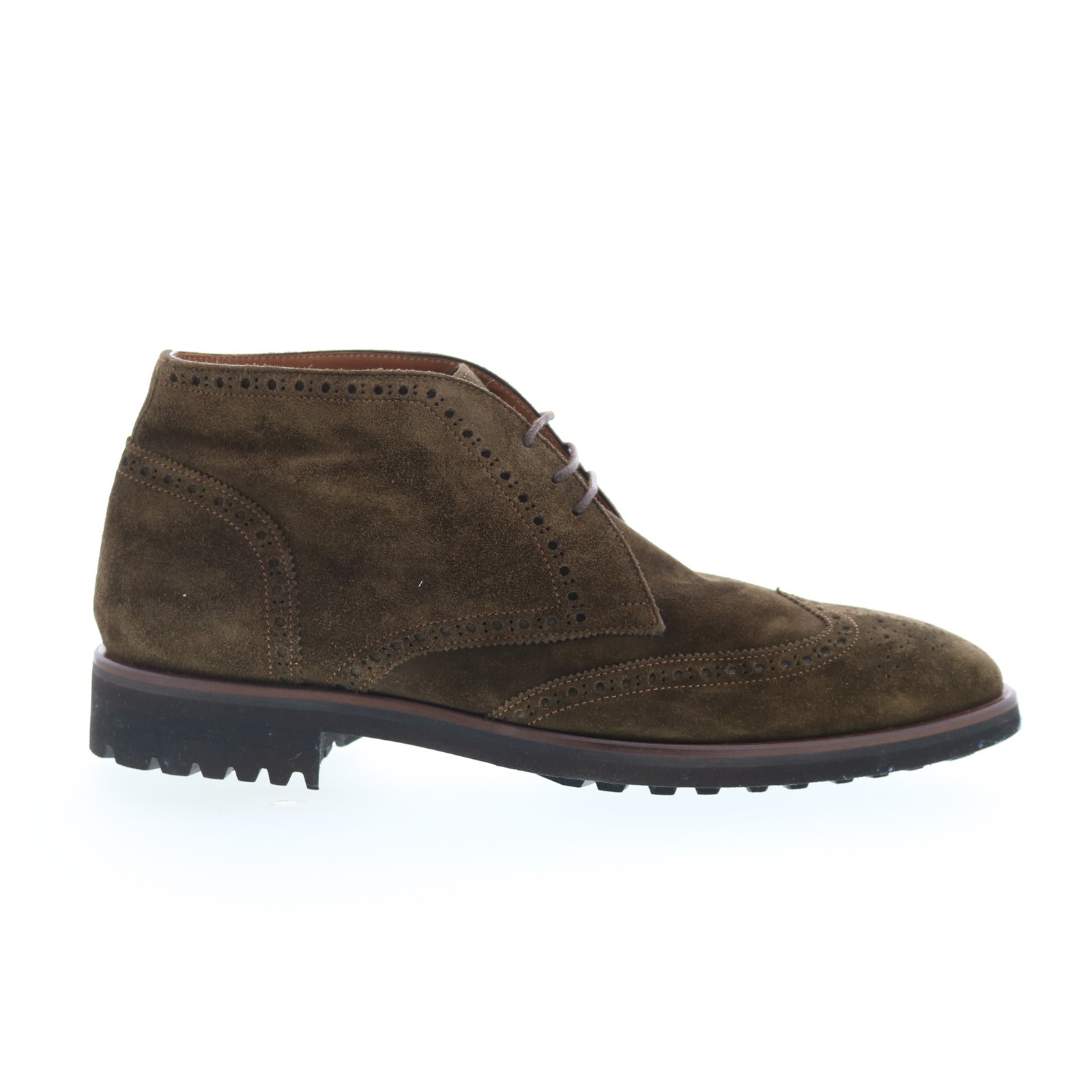 Di Bianco GBF316 Mens Brown Suede Lace Up Chukkas Boots