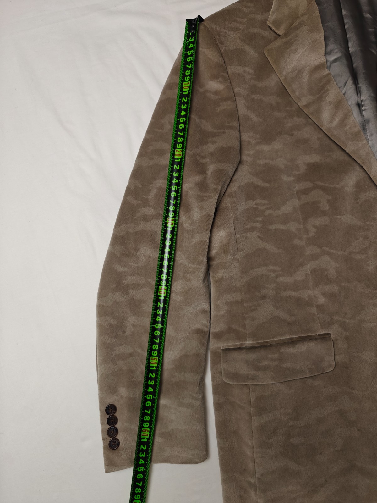 Hickey Freeman “Lindsey” Tan 100% Cotton Velvet Blazer Sport Coat Size 44R NWT