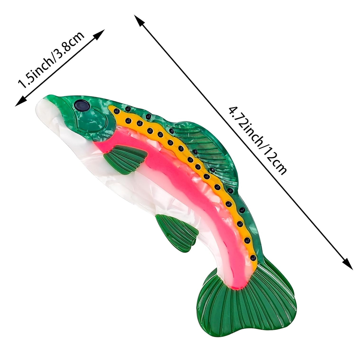 Fun Salmon Hair Claw Clip Acetate Hair Claw Big Fish Hair Claw Clip Non Slip Uni