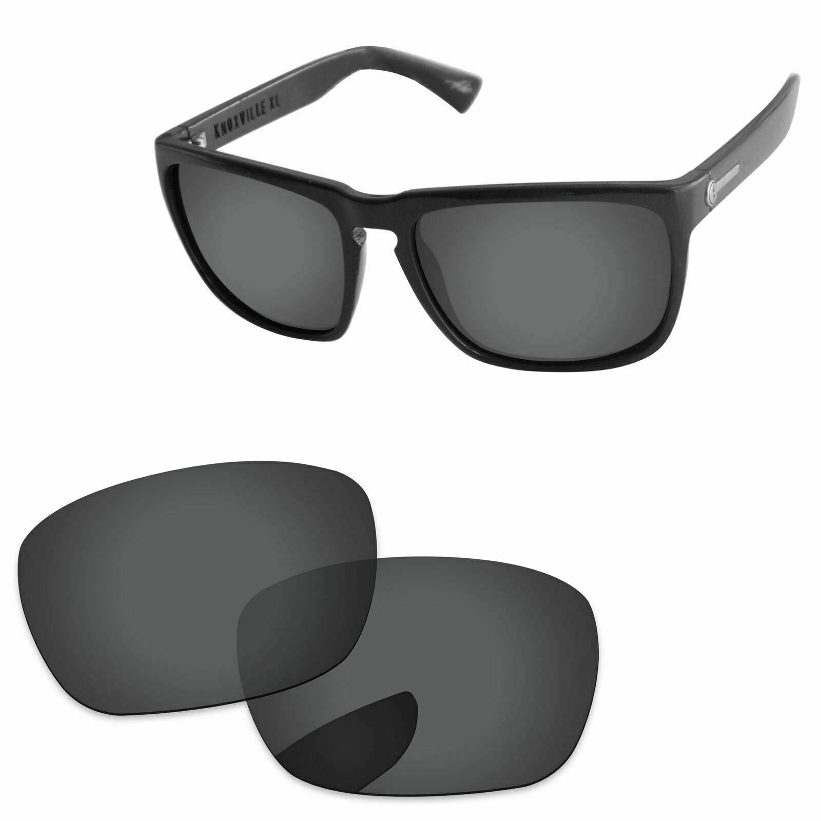 Stealth Black Polarized Replacement Lenses For-Electric Knoxville XL Sunglasses
