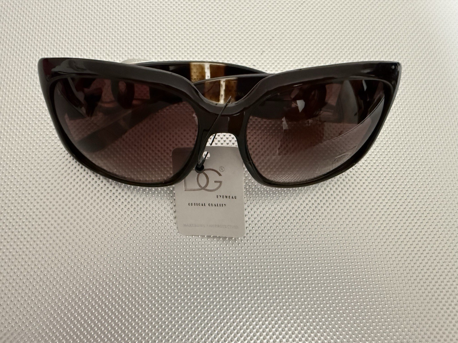 Eyewear Women’s Eye Sunglasses Black Plastic Frame Brown Tinted UV400 A3
