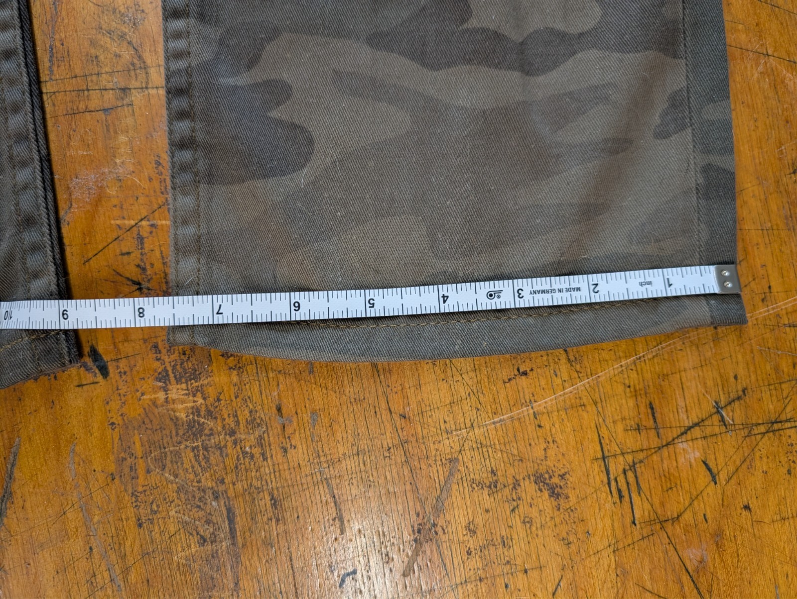 Williamsburg Garment Co Grand St 35 Camo Pants USA Made Slim Fit 34×32