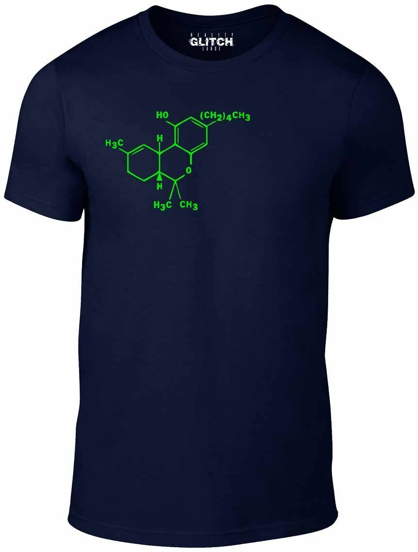 Cannabis Molecule T-shirt – Funny t shirt Weed bong Smoke Cheech retro Chong THC