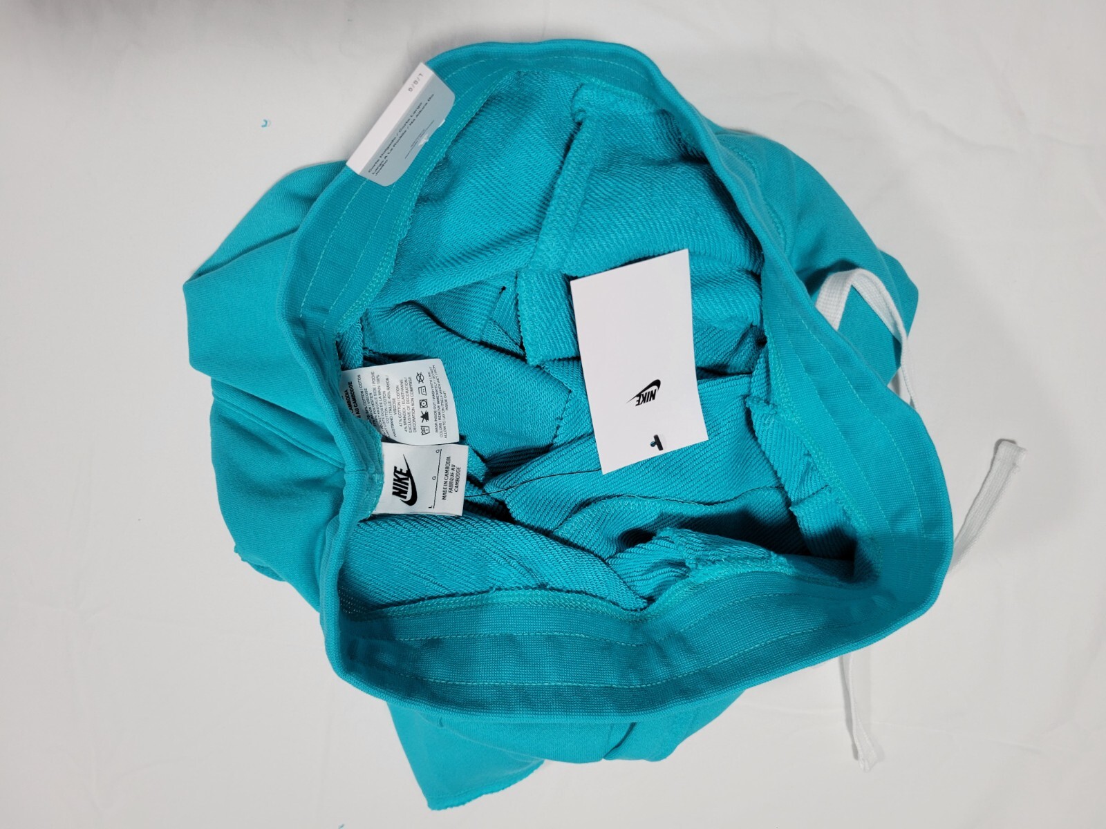 Nike Mens Sportswear Alumini Shorts Soft French Terry DX0502-345 Teal Blue