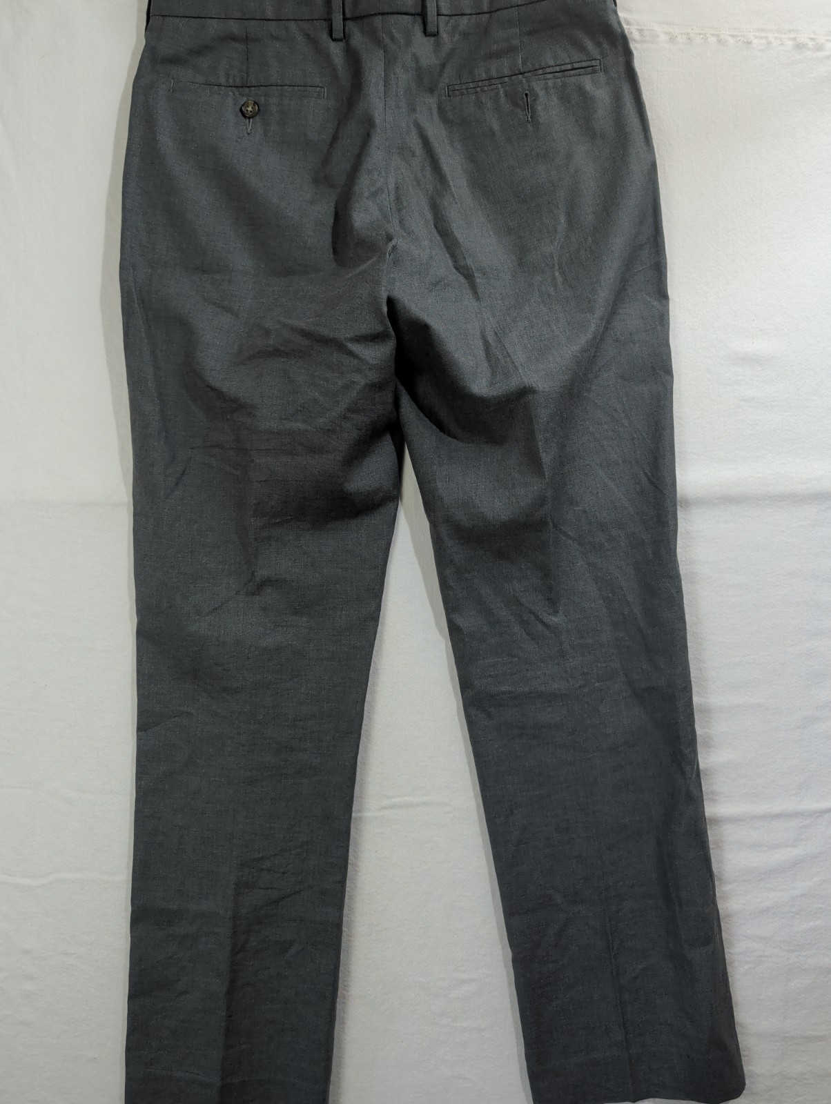 J Crew Bowery Classic Flat Front Mens 31×32 Gray Trousers Chino NEW