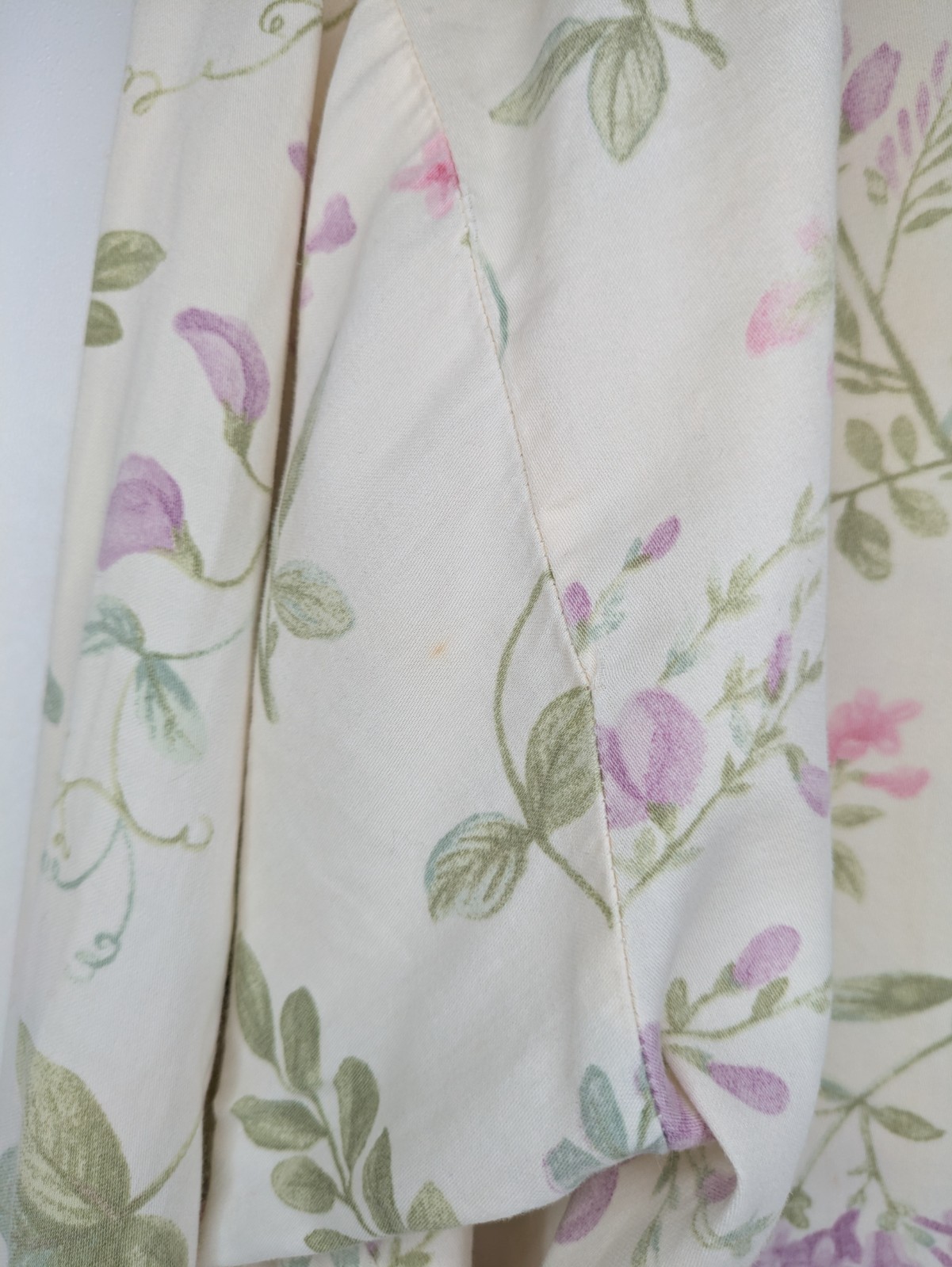 Crabtree Evelyn Pajamas Set Cotton Floral Turkiye Cream Vintage Pocket S Women’s