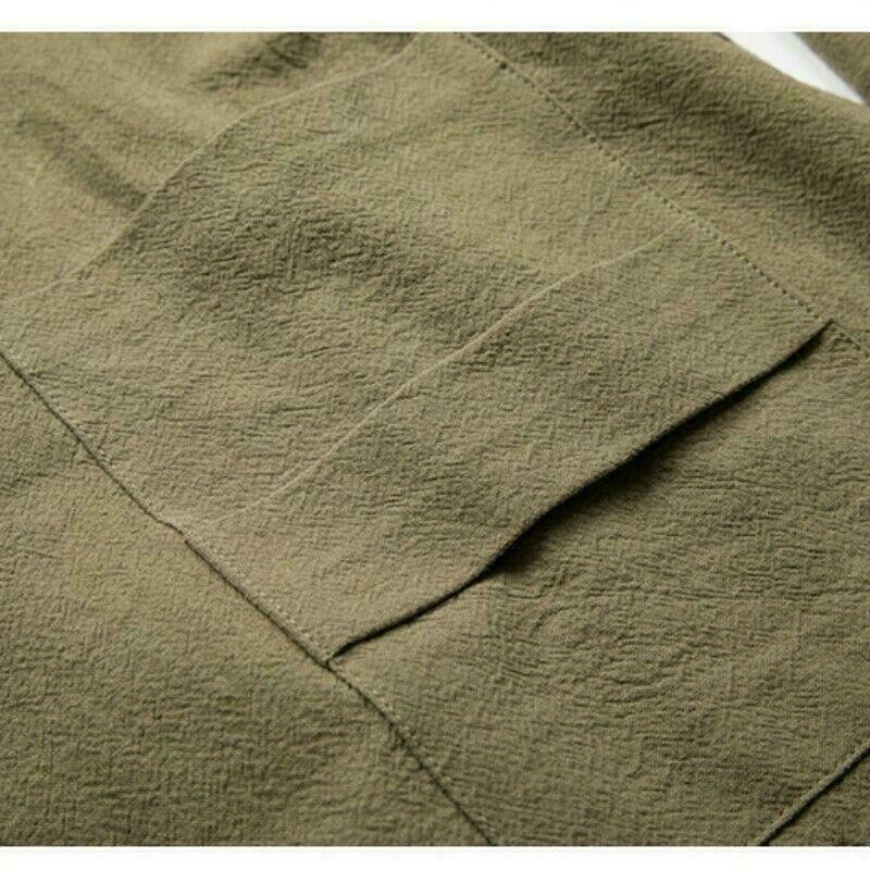 Hanfu Men’s Jacket Cotton Linen Tops Coat Casual Zen Suit Retro Loose Ethnic New