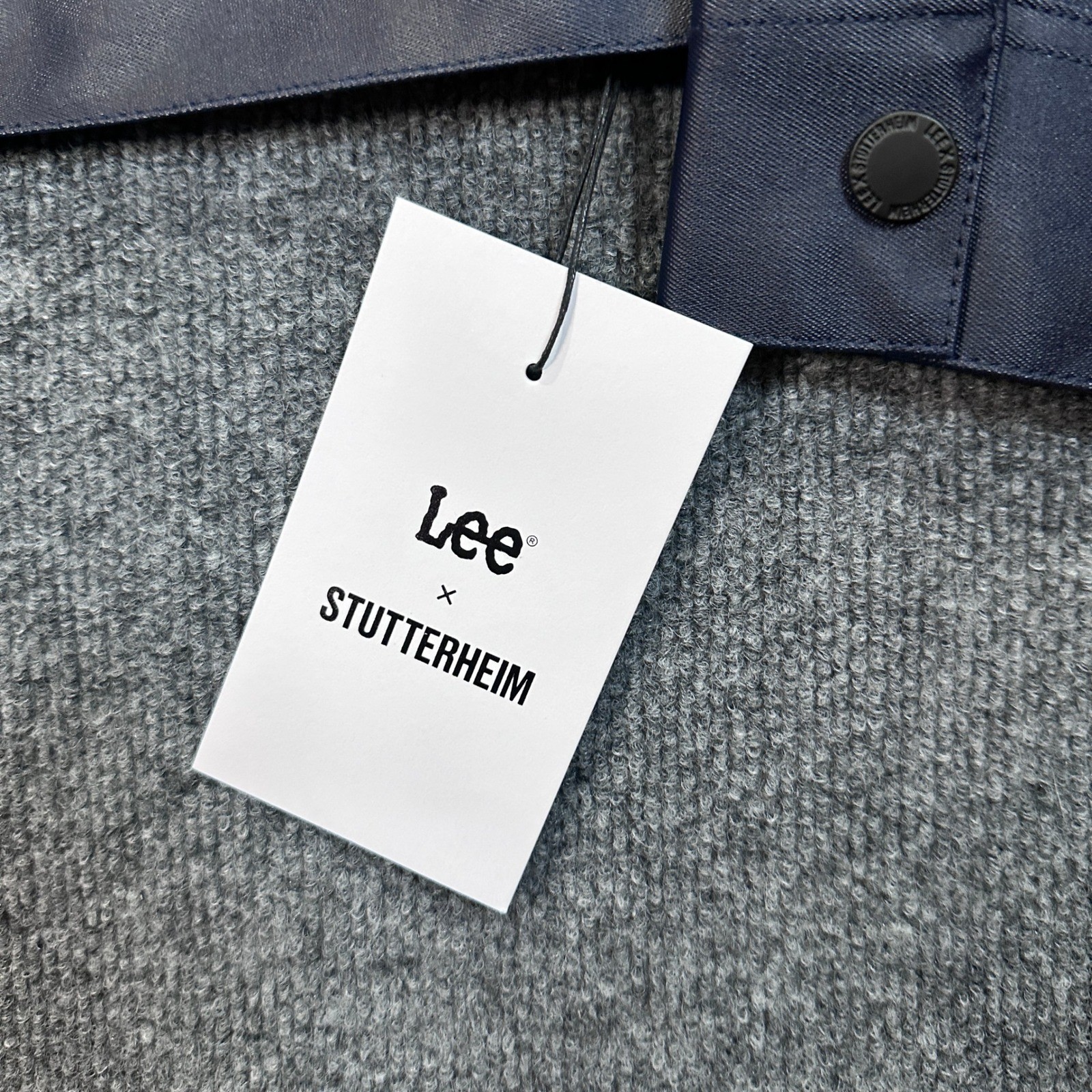 NWT Lee x Stutterheim Mens Storm Rider Jacket Aviator Navy Waterproof Raincoat L