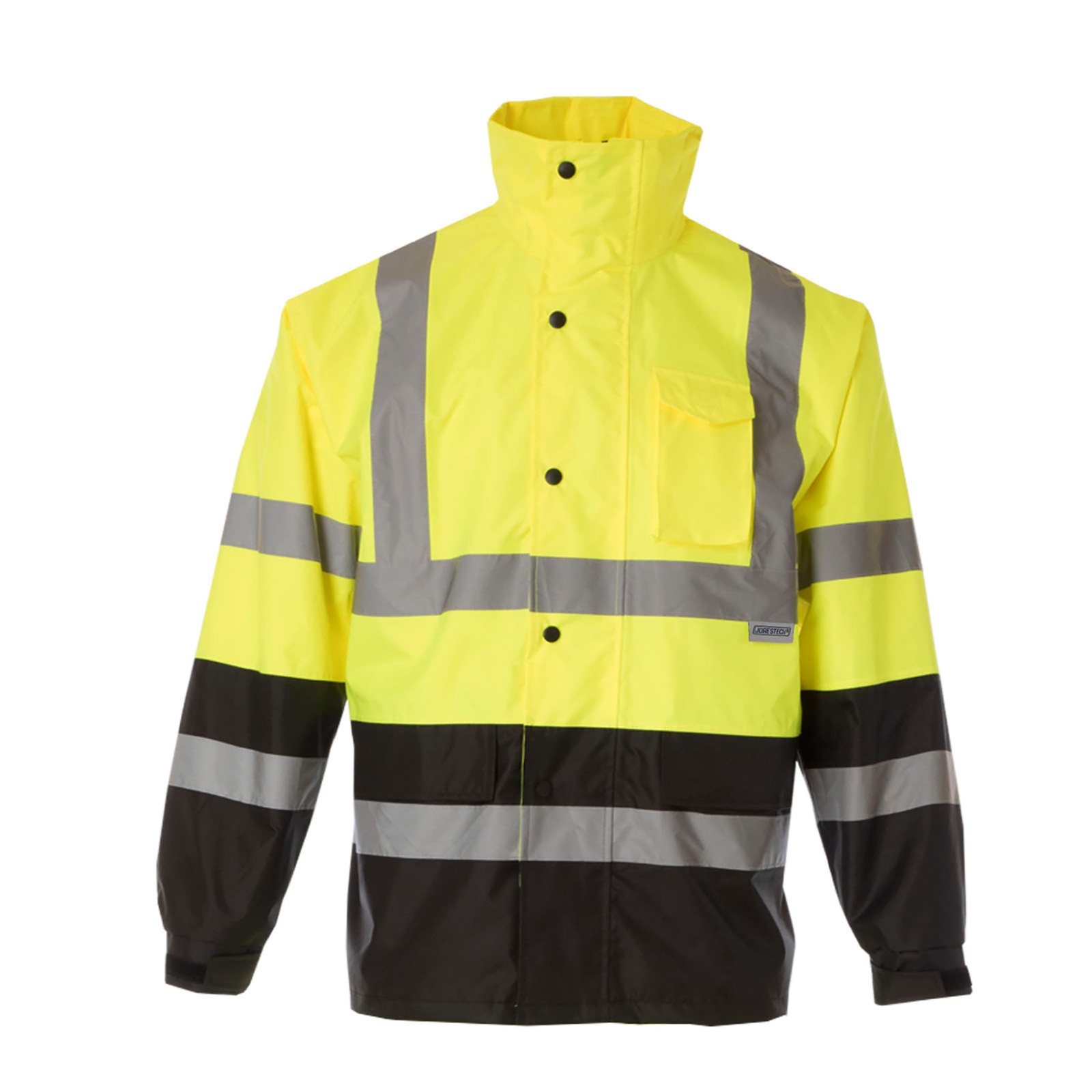 Safety Rain Jacket Reflective Green Hi-Vis Raincoat Rainjacket w Hood S-5XL