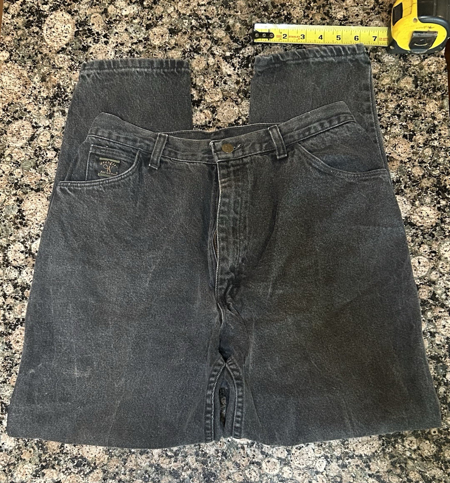 Wrangler Women’s Straight Jeans Size 12 Mid Rise Gray Denim 100% Cotton