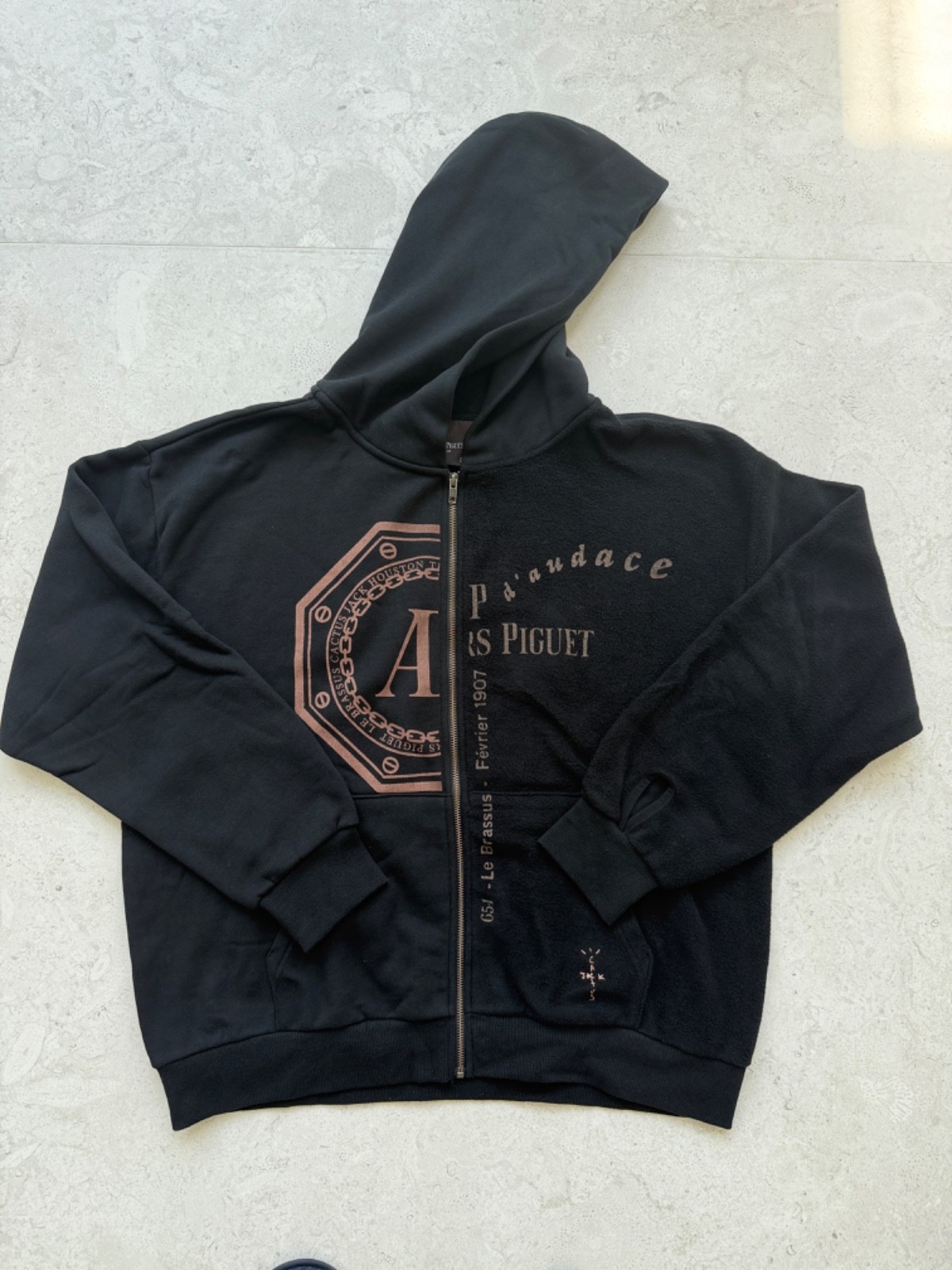 Travis Scott x Audemars Piguet Split Full Zip Up Hoodie Authentic New Size XL
